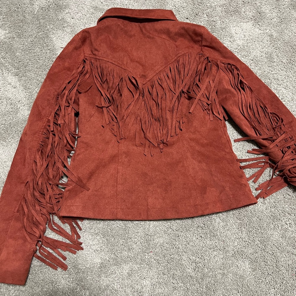 Fringed Rust Jacket - Picture 4 of 4